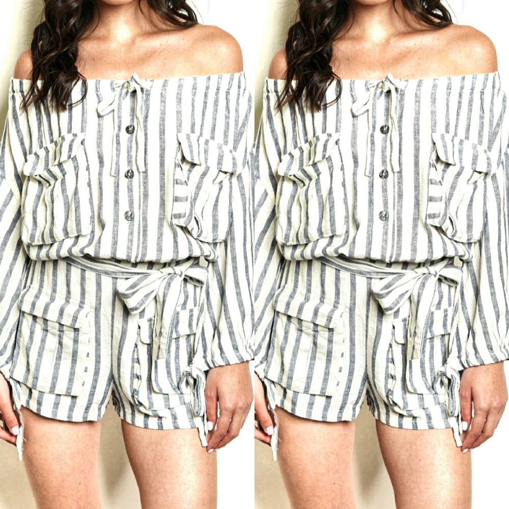 Adorable Navy Romper